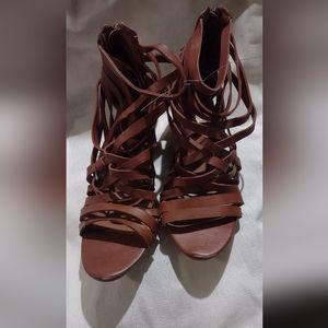 Candies size 8 strap low wedge